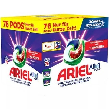 Ariel All in1 Color 76 kapsułek z Niemiec 