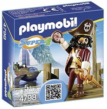 Zestaw Playmobil Super 4 Pirat Rekinobrody 4798
