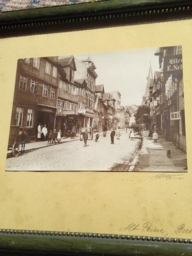 Stare zdjęcie niemieckie  miasto Peine 1890.  