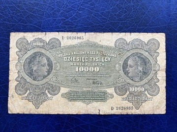 10000 marek polskich 1922 ser. D