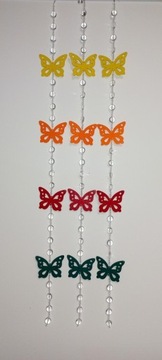 Zawieszka motylki kolorowe Wiosna 75cm