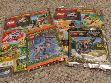 LEGO Jurassic World saszetka: 122225 Blue raptor +122220 Owen poduszkowiec 