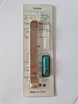 Pasek do smartwatcha 20 mm, różowe złoto