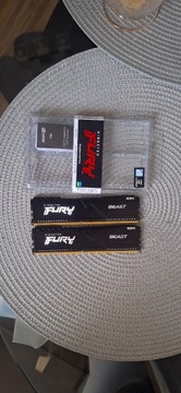 Pamięć  32 Gb DDR4 kingston FURY  4X8 GB 3200MhZ