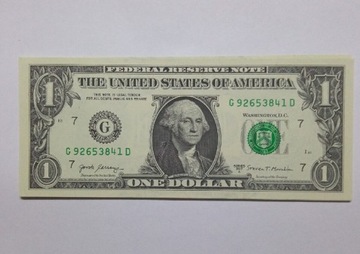 Usa 1 dolar 2017r