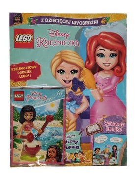 Magazyn Czasopismo LEGO Disney Princess- 08/2021 - Moana i bęben