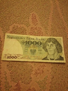 Banknot 1000 zł 1982r PRL 