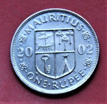 1 Rupia  2002 r -  Mauritius  stan !!