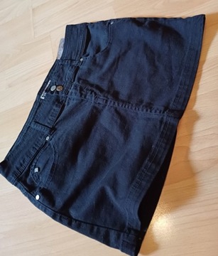 Spódniczka jeansowa mini BERHSKA r. S 36
