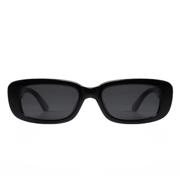 Okulary przeciwsłoneczne czarne unisex vintage
