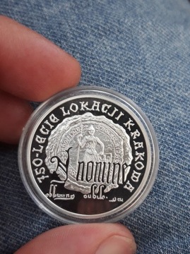 10 zł 2007 r. 150 lecie lokacji krakowa mennicza  st. L 