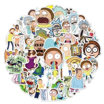 STICKERS BOMB Naklejki RICK AND MORTY 50 SZT /8