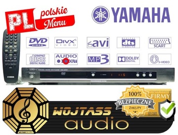 Odtwarzacz YAMAHA DVD-S557 PL Menu MP3 avi