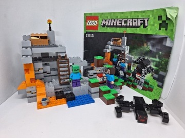 Lego minecraft The Cave 21113 stan bardzo dobry 