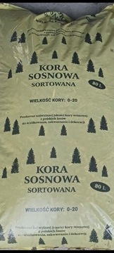 Kora sosnowa 80L  drobna.