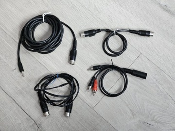 Kabel DIN MIDI zestaw 4 szt. rożne konfiguracje 