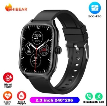 Smartwatch 2024 INTELIGENTNY + GLUKOZA + EKG + TELEFON + SMS +SPORT OKAZJA 