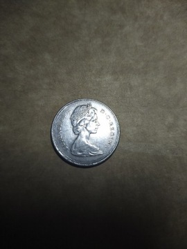 Srebro Kanada 25 centów 1968