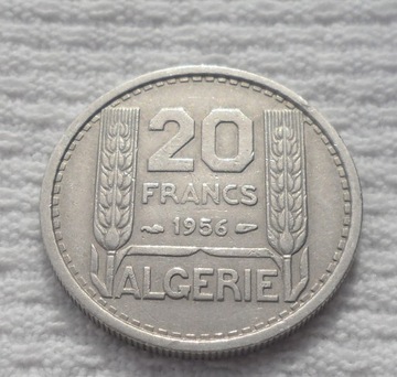 Algeria Kolonia Francuska 20 franków 1956 VF