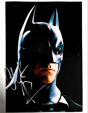 Batman Christian Bale Autograf z Certyfikatem