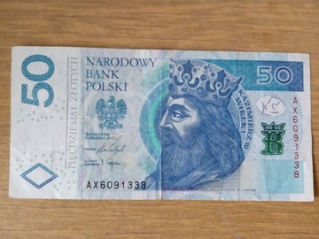 Banknot 50zł Koblencja i reforma monetarna okazja!