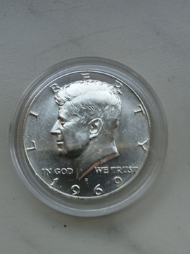 USA 1/2 Half Dollar J. Kennedy 1969 r -srebro 
