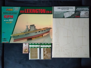 USS Lexington GPM - komplet zestaw + wręgi GRATIS!