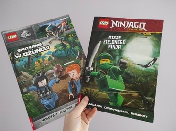 Dwie gazetki LEGO ninjago i jurrasic world 