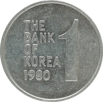 Korea Południowa 1 won 1980, KM#4a