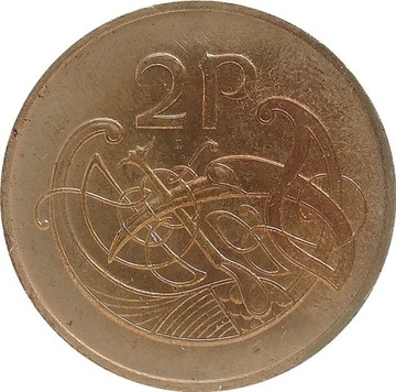 Irlandia 2 penny 1982, KM#21