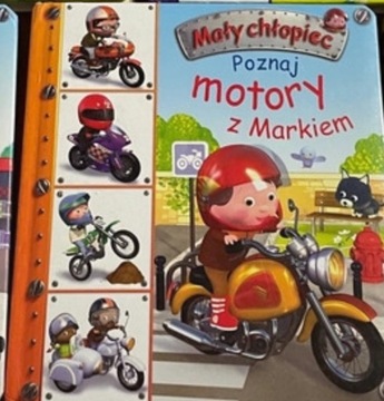 Książka poznaj motory z Markiem maly chlopiec