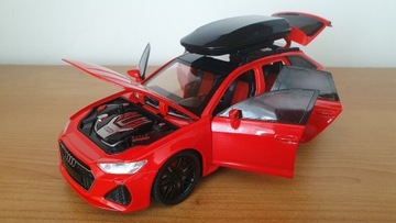 model Audi RS6 C8 1:24 otwierane drzwi LED dźwięk