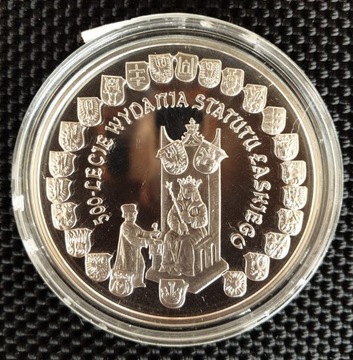 Statut Łaskiego 2006 - 10 zł moneta srebrna