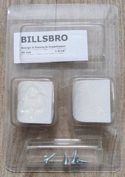 Uchwyt klamka Ikea Billsbro biały nowy drzwi 40mm