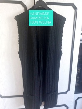 Kamizelka handmade 100% wełny