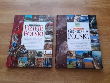 Książki dzieje Polski oraz geografia Polski 