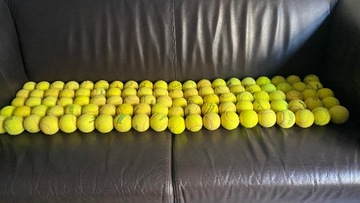 Piłki tenisowe żółte, 100 sztuk