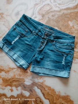 Spodenki krótkie damskie, , r.40, L, jeans, szorty