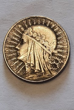 Stara moneta 5 złotych 1932 unikat Polska wykopki