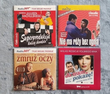 FILMY DVD  > POLSKIE < 4 SZTUKI