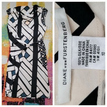 Diane von Furstenberg 38/40 sukienka silk