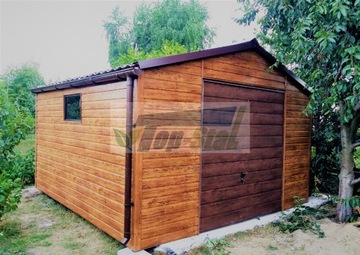 Garaż Blaszany Drewnopodobny na Wymiar z profili