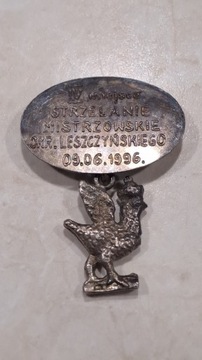 Odznaka Bractwo Kurkowe srebro okr Leszczyński