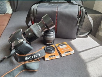 Aparat Sony Alpha 290 plus obiektyw i futerał 