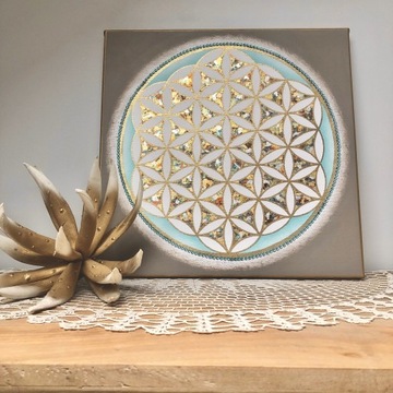 Kwiat Życia, Mandala, święta geometria, 40 cm