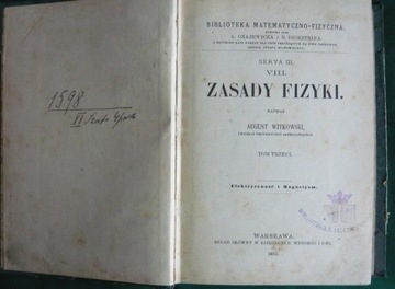 Zasady fizyki - August Witkowski 1912