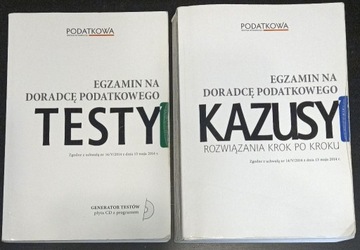 Egzamin na doradcę podatkowego TESTY + KAZUSY 2014