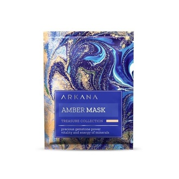 ARKANA - AMBER MASK - bursztynowa maska w płacie 