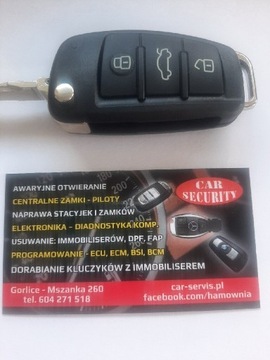 Kluczyk Audi A4 B7 dorobienie kodowanie Gorlice 