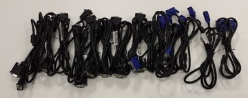 Kabel VGA 17 szt. + Kabel DVI-D Single Link 2 szt.